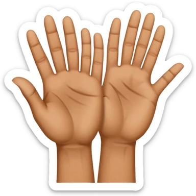 Two hands yeeting like how jey USO does  sticker