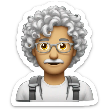 Homme métise cheveux bouclé qui fais du drone sticker