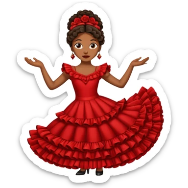 Flamenco dancer sticker