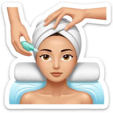 Spa day facial sticker