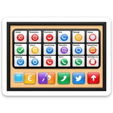 strategy marketing bord sticker