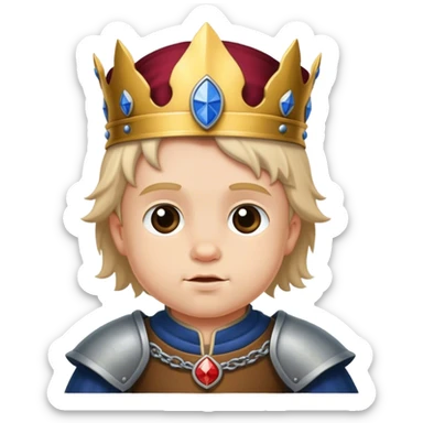 toddler medieval duke  sticker