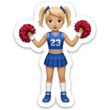 broken ankle cheerleader sticker