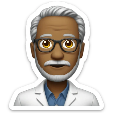 Professor from the series La Casa Robot sticker