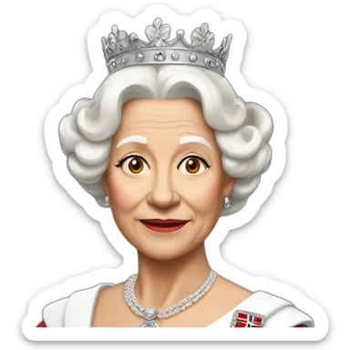 queen of england sticker