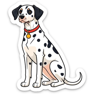 Dalmatian And Dobermann sticker