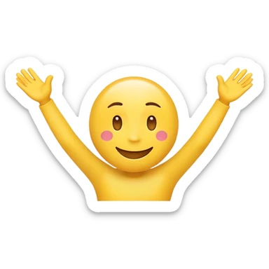 Make me a good hug emoji with arms sticker