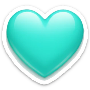 tiffany blue heart sticker