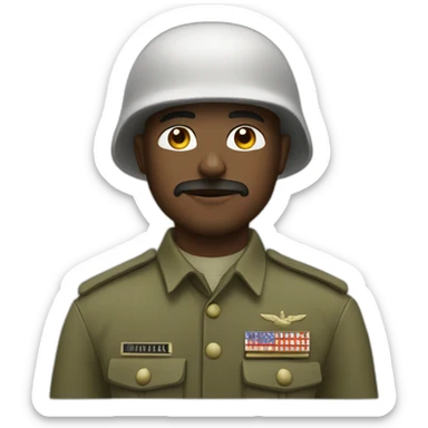 non stop solider with supreme sprit sticker