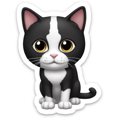 Tuxedo Cat Breed Full Body sticker