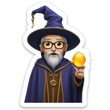 a wizard study sticker