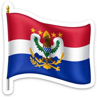 African American Creole Flag Louisiana  sticker