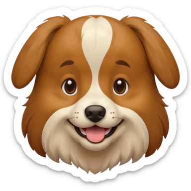 Dog wearing Jodie sticker