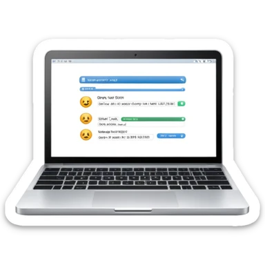 laptop with code on the sсreen sticker