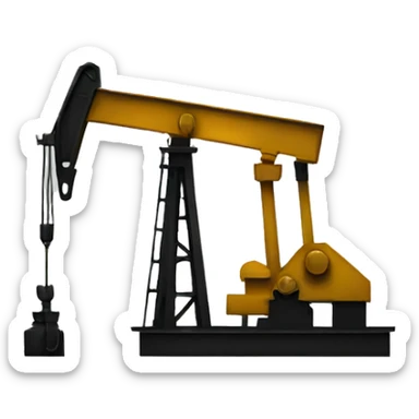 Pumpjack oil sticker