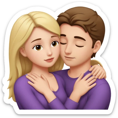 intimate moment between lovers sticker