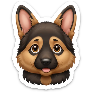 german shepard puppy sticker