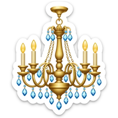 Ceiling chandelabra chandelier sticker