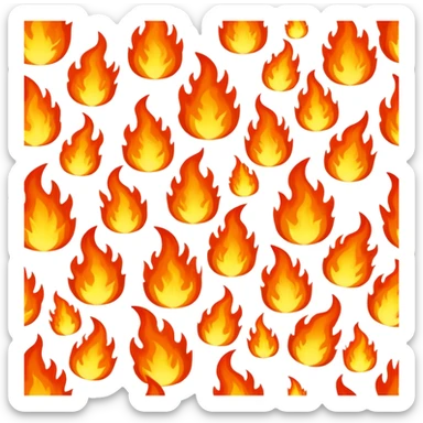 underworld hell with flames sticker