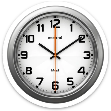 Close-up of a classic analog clock, the second hand stretched into motion blur, multiple ghosted positions showing rapid ticking, strong contrast and a sense of urgency sticker