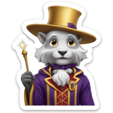 Franc-maçon en tenue de magicien  sticker