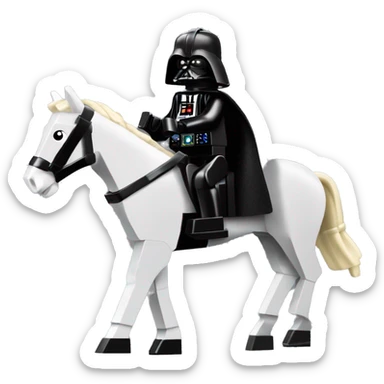 Lego horse racing Darth Vader’s horse  sticker