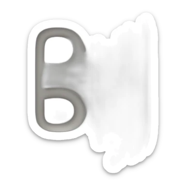 letter D technological style sticker