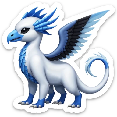 Absol-Lumineon-Amauara-Fakémon-hybrid-creature (full body)  sticker