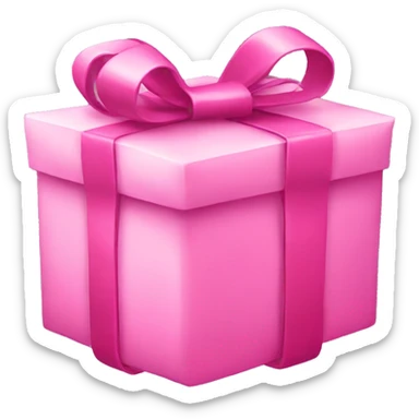 Pink presents sticker