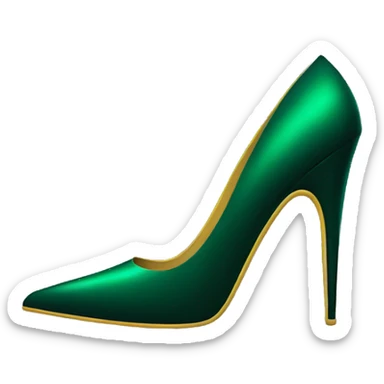 Dark green stiletto  sticker