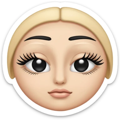 I want a version of the "single eye" generic unicode emoji but the eye is shut, eye lids down over the eye... not human face... like its just the eye ball, well you can see a bit of the eye lashes as well... I just want a version of this emoji where the eye is closed sticker