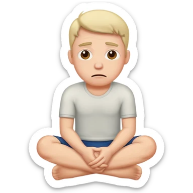 un mec qui fait caca sticker