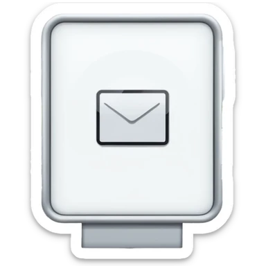 white billboard on the street sticker