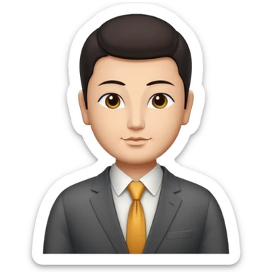 The Buddha in Businessman cloth sticker