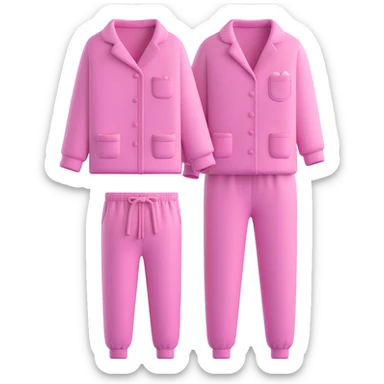 A cozy pajama set sticker