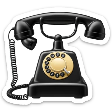telephone receiver sticker
