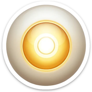 Floating energy orb containing subtle fabric or clothing element, masculine yet artistic style inspiration, soft radiating light sticker