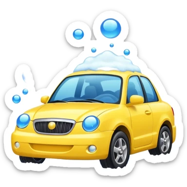 create me an image for a vertical in my super app, Car wash sticker