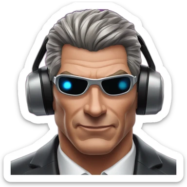 Vince McMahon laser eyes sticker
