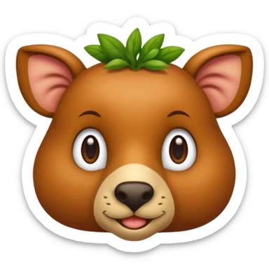 vegetarian animal sticker