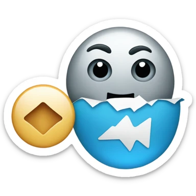 the logo of the social network telegram sticker