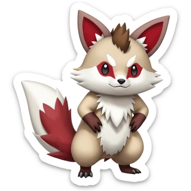  Zigzagoon-Furret-Zangoose-Hybrid (Full body) sticker