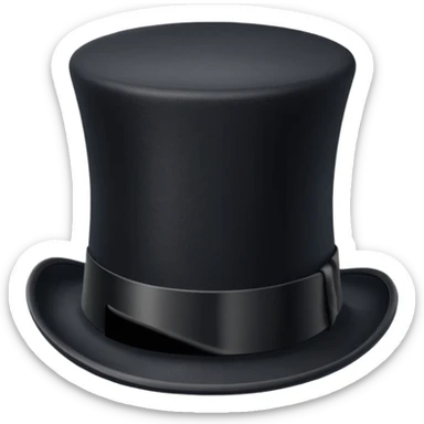 Top Hat: A formal hat often associated with performers, magicians, or formal events.
 sticker