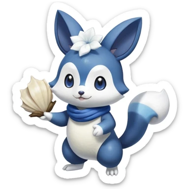 Shiny Minccino-Meowstic-Oshawott-Hybrid (Full body) sticker