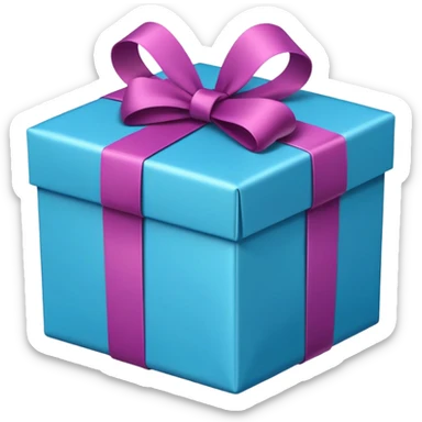 gift box with ribbon sticker