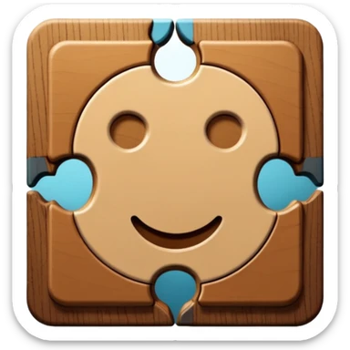 a square puzzle piece above a circular puzzle hole sticker