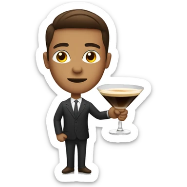 holding espresso martini sticker