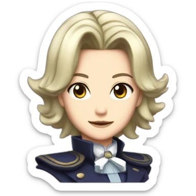 ace attorney pearl fey sticker