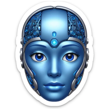 A papet scriming AI AI sticker