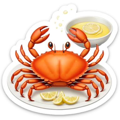 Crab meal sticker